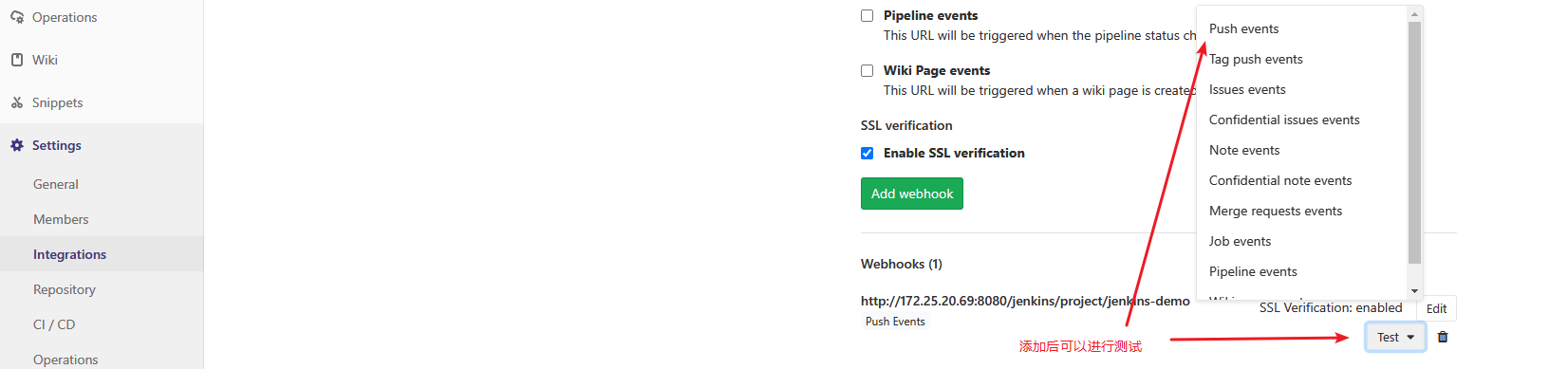Jenkins-gitlab-webhook-test